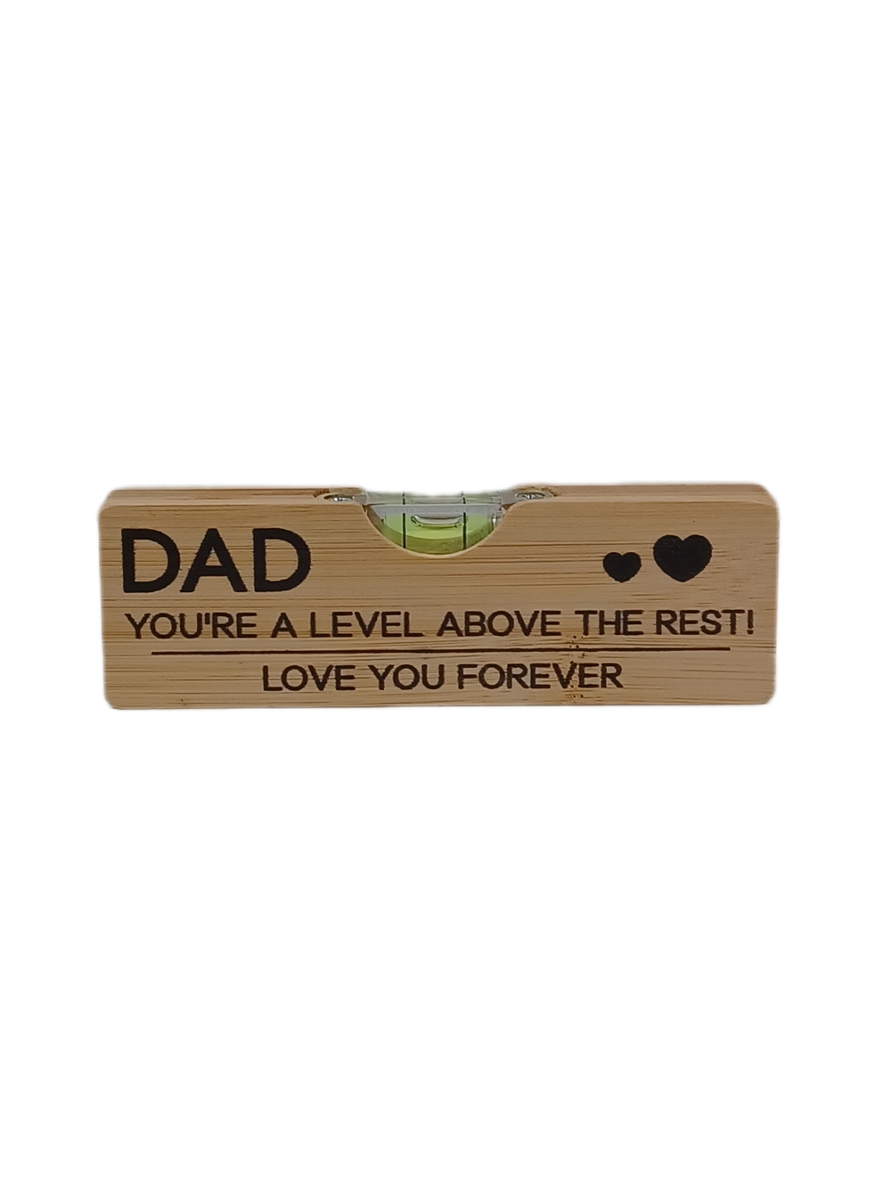 Stainless Steel Dad Wooden Handle Bottle Opener Spirit Level Father's Day Gifts